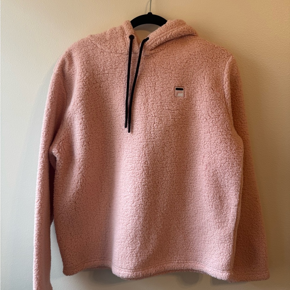FILA Pink Teddy Hoodie